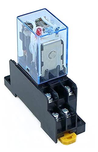 Relais LY2NJ DC24V DPDT 10A avec embase pour automatisme industriel