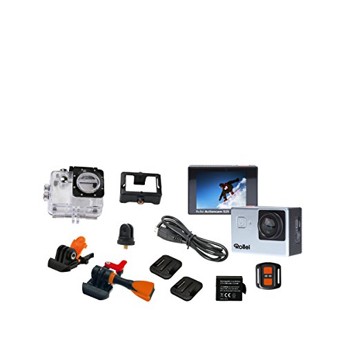 Rollei Actioncam 525 WiFi Action Cam (mit 4k Video Auflösung, Weitwinkelobjektiv, bis 40 m wasserfest, inkl. Unterwasserschutzgehäuse und Fernbedienung) silber – Bild 6