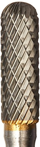 Image of Drill America SC-2A Carbide Burr /Rotary File Cylindrical Radius-End Double Cut for Die Grinder 5 /16 inch Dia. x 1 inch Cut Length with 1 /4 inch Shank and 2-3 /4 inch Overall Length, DUL Series