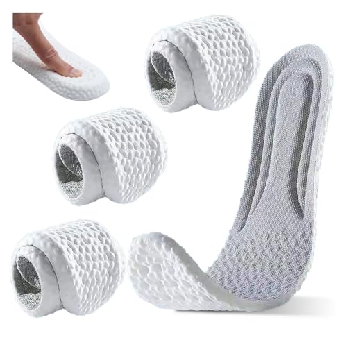 2個セット インソール スポーツ用 中敷き サポート 超軽量 抗菌 消臭 疲れない 衝撃吸収 柔らかい/通気性/汗を吸収する ソフト クッション ラテックス 通気 サイズ調整可能 土踏まず 立ち仕事 ソール サポーティブリバウンド スニーカー スポーツ バ