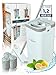 Eimer günstig Kaufen-WONDERHOME - Bodenwischer Set mit Eimer - trennt Schmutz - von Frischwasser - innovatives 3 Kammer Wischmop Putzset + Auswringfunktion - für jeden Boden [Neu mit verlängerter 140cm Stange bestellen!]