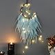 Dremisland Led Traumfänger Mond Handgefertigt Dreamcatcher Bastelset Traumfänger Kinder Grün Federn Wandbehang Ornament für Zuhause Schlafzimmer Wanddekoration Handwerk Geschenk