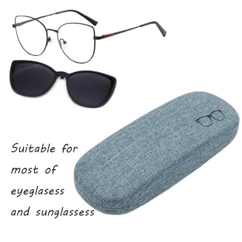 Image of Eyeglasses Case Eye Glasses Box Eyewear Container Protector Cover Sunglasses Bag Hard Shell Protective Pouch