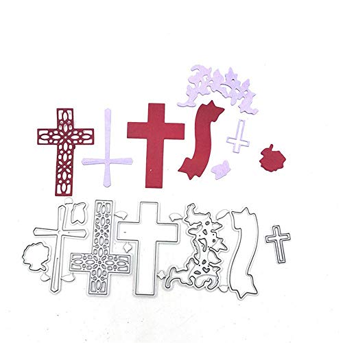 Uteruik Plantillas de corte de metal, plantilla para hacer tarjetas, álbumes de recortes, manualidades, álbum de fotos, decoración
