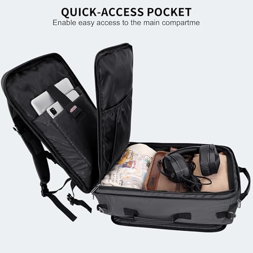 Image of WITZMAN Travel Backpack for Men Laptop Backpack with USB Charging Port Carry-on Luggage Airplane Approved