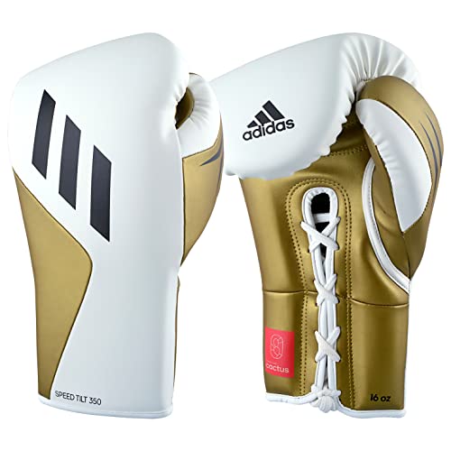 Gants de kickboxing adidas Tilt 350 Pro 14oz protégeant les poignets des boxeurs