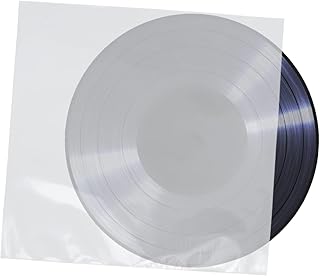 Homoyoyo 50 Pçs 12 Protetor De Plástico De Registro A Banda Capas De Disco De Vinil Capa De Plástico Transparente Bolso Saco De Plástico Tampa Transparente Capa De Disco Concha Mangas