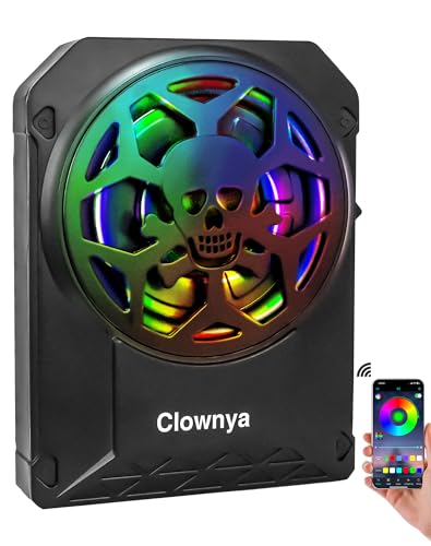 Clownya 10-Inch Slim Car Subwoofer, 1200W Underseat with LED Ambient Light, Individual Control for...