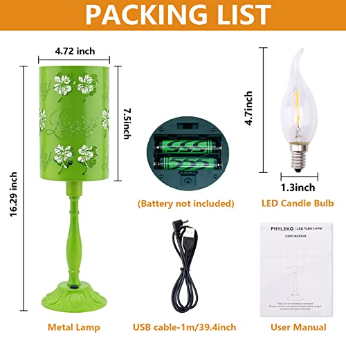 Phyleko Table Lamp, Bedside Lamp Small Lamp With Battery Operated Lamp, Cordless Lamp For Living Room, Night Light Desk Lamp For Bedroom, Decorative Lights For Bathroom,Office,Windowsill,Shelf #TOP5