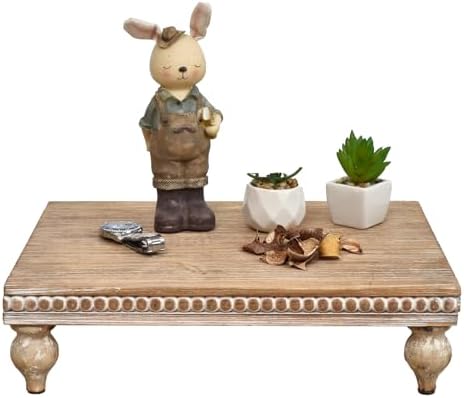 Amazon.com: NIKKY HOME Farmhouse Risers Display Stands, Rustic Wood ...