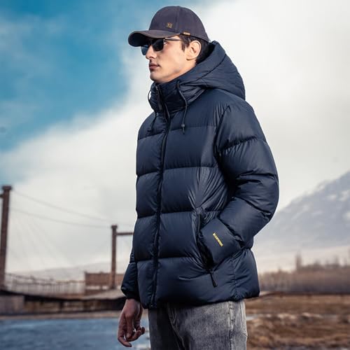 Duck Down Jackets For Men,Mens Puffer Jacket For Cold Protection And Warmth,Hooded Mens Winter Coat,90 White Duck Down3