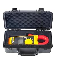 Hard Storage Carrying Case for Fluke 374/302+/902 FC True-RMS Clamp Meter/KAIWEETS HT206D/Klein Tools CL390/CL220 Digital Clamp Meter with DIY Foam CarryingCase for 902 11in