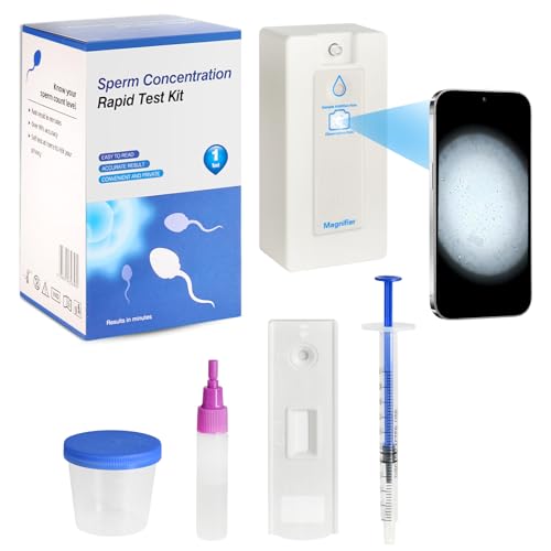 Image of Sperm Microscope & At-Home Semen Analysis Fertility Test - 2-in-1 Fertility Check for Men | Single-Use Male Wellness Device for Conception Readiness & Reproductive Health Awareness
