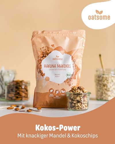 OATSOME® 2er Bundle Hakuna Makokos | Crunchy Toppings | Sparset | Mandel & Kokos | Extra Crunchy | Für Bowls & Müsli | Granola | Vegan | Ohne Zuckerzusatz | Bio & 100% Natürlich | 2x220g