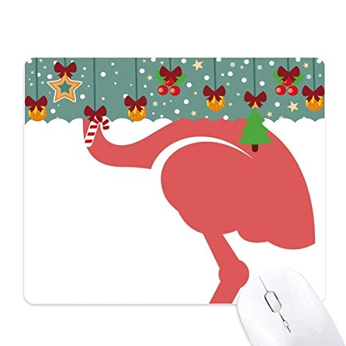 Tapis de souris en caoutchouc rouge motif autruche rétro finitions premium