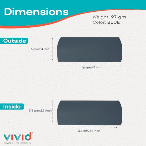 Image of VIVID Unisex Specs Magnetic Eyewear Dabbi Faux Leather Hard Case Cover