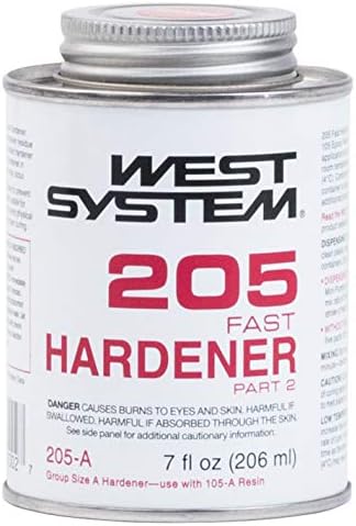 West System 205 Fast Hardener, .43 Pt .47 Lb