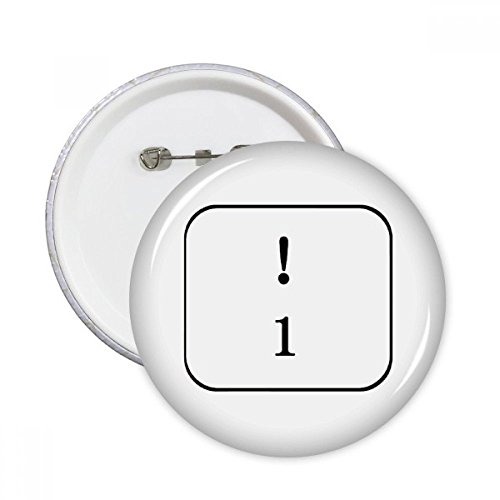Badge Clavier Symbole 1 pour masquer un accroc ou raviver un vêtement terne