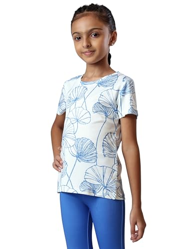 Image of Girl's Active Sports Wear Solid Short Sleeve Running Workout Tshirts Athletic Tops Lightweight Quick Dry Training Yoga Round Neck Tshirt (4 to 14 YRS)