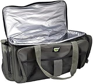 Carp On - Insulated Bait Cool Bag Carryall Storage Fishing Tackle 900D (56 x 30 x 30cm) Multi Use Compartments Pockets - for Carp Baits Camping Outdoors (Green) [27-2140]