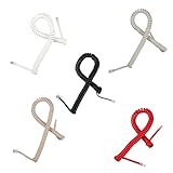 Cordon téléphonique spiralé - une conception semblable à un ressort permet une plage de mouvement étendue et s'intègre facilement dans n'importe configuration, cordon téléphonique universel