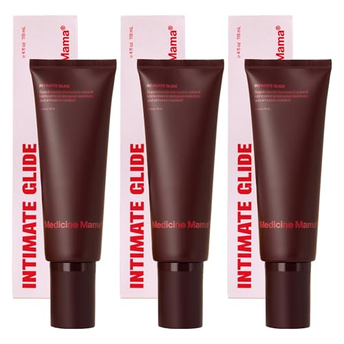 Image of Medicine Mama's Intimate Glide - All-Natural Lubricant FDA-Cleared for Internal & External Use - Lube with Organic Aloe and Hyaluronic Acid - 3 Pack, 4 Oz Each