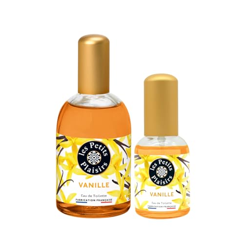 Lote Eau de Toilette Vainilla, 110ml y 30ml, perfume mujer solar y envolvente, notas empolvadas, cofre regalo, Fabicado en Francia