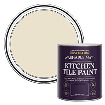 Rust-Oleum Beige water resistant Kitchen Tile Paint in Matt Finish - Longsands 750ml