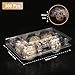 KUKLIPJIM 300 Pack Quail Egg Cartons, Clear Plastic Quail Egg Trays, Holds up to 6 Quail Eggs Securely - Your Ultimate Small Eggs Carton Holders for Bulk Storage and Display