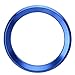Aluminiumlegierung Blau Rot Silber Dekorationsring Lenkradverkleidung Kreisaufkleber Für BMW M3 M5 E36 E46 E60 E90 E92 X1 F48 X3 X5 X6 Auto-Styling Autodekoration (Color : BLAU)