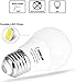 LOHAS A15 Light Bulb, Led 40 Watt Equivalent 120V Bulbs, Daylight 5000K Led Lights, E26 Medium Base, Small for Refrigerator Bulb, Home Bulb Ceiling Fans Bedroom Kitchen Lighting, Not-Dim,6 Pack