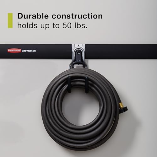 Image of Rubbermaid FastTrack Utility Hook Garage Wall /Tool Hanger Wall Mount and Heavy Duty Tool Hanger for Home /Garage /Wall /Shed Organization