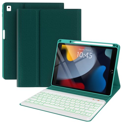 BLUTLOTUS L[{[hP[X iPad 9/8/7 10.2C` 2021/2020/2019p iPad Pro 10.5C`P[X L[{[ht iPad Air 3 2019 7F obNCg O\ C