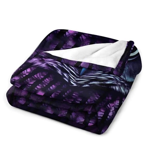 Couverture microfibre de luxe violette au toucher ultra doux - 4
