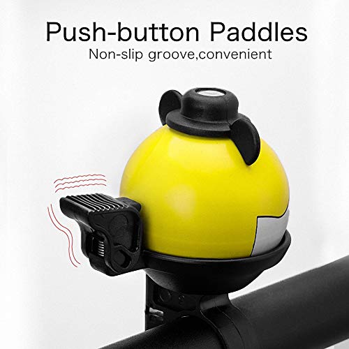 Kids Bike Bell, 360° Rotatable Cartoon Cycling Bell for Girls Boys and Adult, Loud Crisp Clear Sound Bicycle Handlebar Ring Horn, Children's Bike Accessories