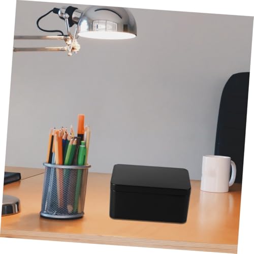 Boîte à thé métal noire pour ranger vos bijoux et petits objets - 6