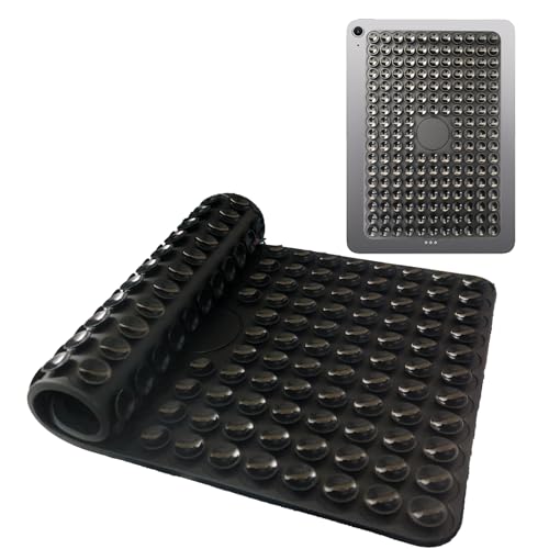 Soporte de silicona para tablet con (178 ventosas), soporte para iPad manos libres para ducha, cocina y fitness, agarre de succión reutilizable para iPad Air/Mini/Pro (5,4
