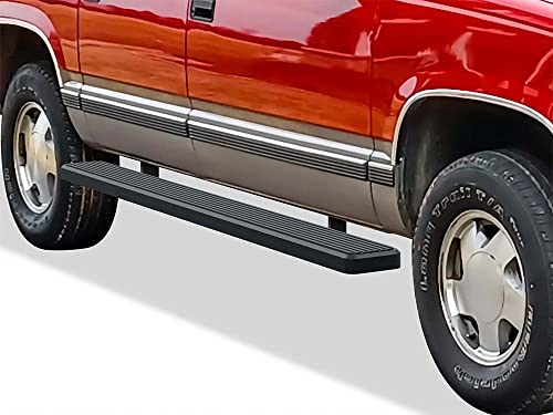 Estribos Running Boards de Acero Inoxidable Negro APS 6in miniatura 4