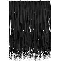 OTYMIOW Cordino Portabadge Da Collo - 100 Pezzi Blu, Laccio Regolabile Con Clip Per Ufficio E Eventi - Foto 3