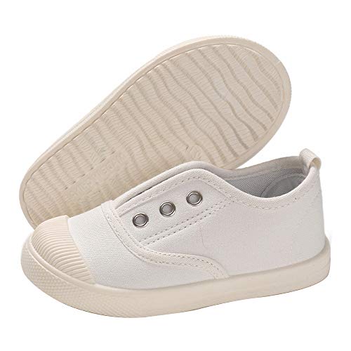 E-FAK Toddler Shoes Boys Girls Canvas Sneaker Slip-On Kids Shoes Light Weight Fashion Casual Running Shoes(Toddle/Little Kids/Baby)