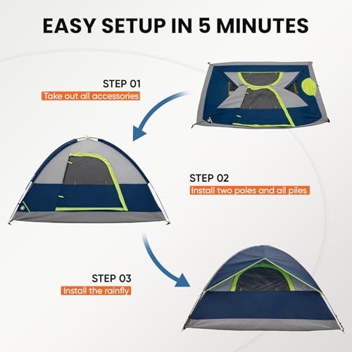OLIXIS 2-Person Quick Setup Tent