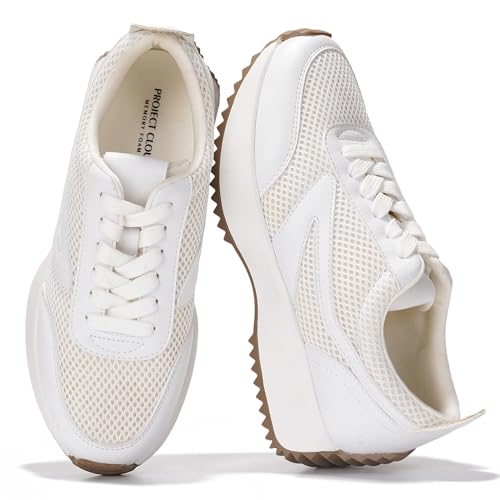 Image of Project Cloud Womens Sneakers - Memory Foam Insole and Lightweight Spring Shoes - Non-Slip Lace Up Trendy Shoes - Fashion Sneakers for Women 2026