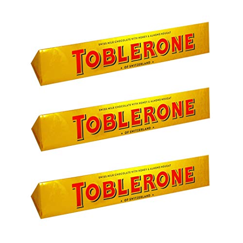Toblerone Bar Milk 360g (Paquete de 3)