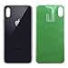 Apple iPhone X Replacement Back Glass Cover Back Battery Door w/Pre-Installed Adhesive,Best Version Apple iPhone X All Models OEM Replacement (Black)