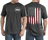 Men's 4th of July T Shirt: USA Flag Shirts Patriotic Shirt Tops American Flag Tee Shirt Casual Summer Tops