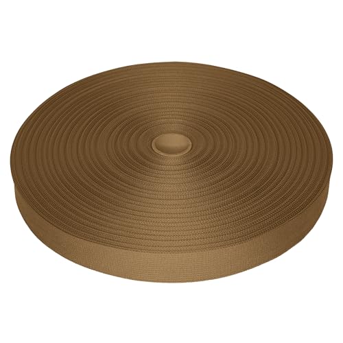 Strapworks MilSpec Webbing 1.5 Inch Berry Compliant 17337 Heavy Duty Nylon Strap Roll for Tactical, Climbing Harness, Rescue, Outdoor Web Strapping Holds 1800 Pounds, Coyote Brown 10 Ft