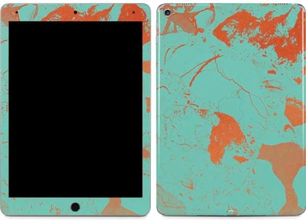 Skinit Decal Tablet skin compatible with iPad Air 10.9in (4th Gen, 2020) - Officially Licensed Turquoise and Orange Marble Design