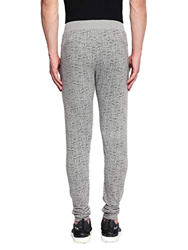 Image of BEEVEE Mens Lt Grey Millange Elasticated Knits Trackpant with Drawstring(Lt Grey Millange;M)