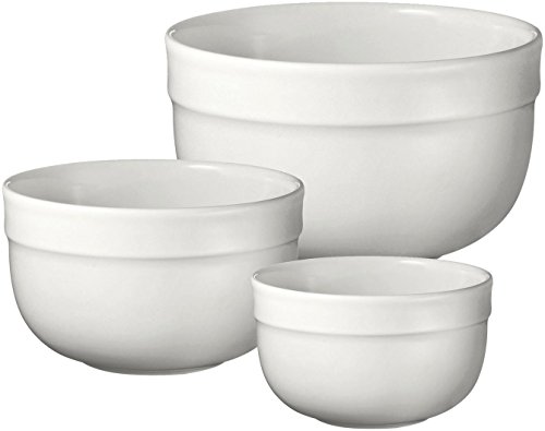 Emile Henry Made In France Flour Deep Mixing Bowl Set Of 3. Set Includes: Sm. 7