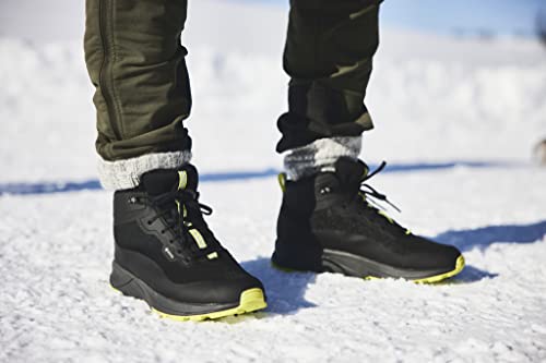 Icebug Mens Haze Mid Biosole Gtx Midcut Hiking Shoe With Grip Sole, Black/Poison, 10.5 #TOP5